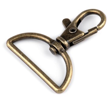 Karabiner Altmessing - 30 mm